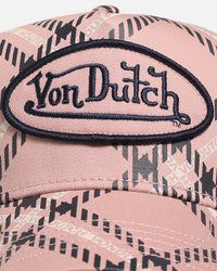 Von Dutch Von Dutch Trucker Snapback Hat Pink