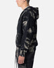 MNML Sun Burned Zip Up Hoodie Washed Black