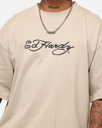 Ed Hardy Bulldog T-Shirt Stone