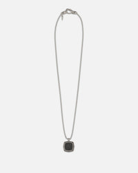 Guess Mainline Back To Black Octagon Necklace Black