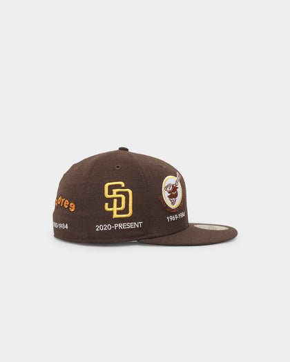 New Era San Diego Padres 'Logo Evolution' 59FIFTY Fitted Brown