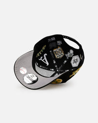 New Era Oakland Athletics 'All Over Embroidery' 9FORTY A-Frame Snapback Black
