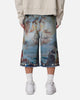 MNML Ultra Baggy Angel Denim Shorts Multi