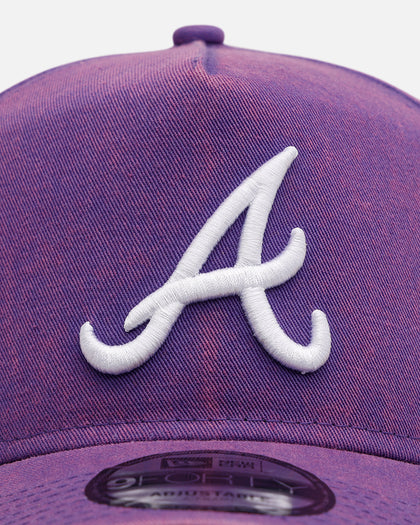 New Era Atlanta Braves 'Washed Purple' 9FORTY A-Frame Snapback Washed Purple