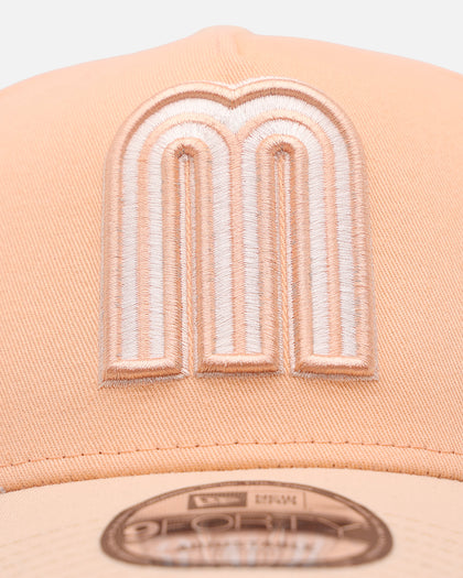 New Era Mexico National Baseball Team 'Peaches' 9FORTY A-Frame Snapback Peach