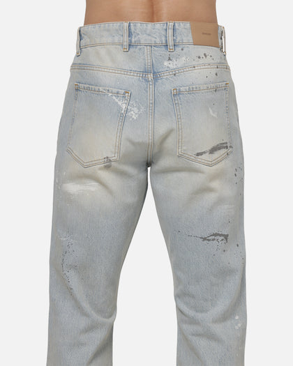 Represent Painted Denim Jeans Coastal Blue
