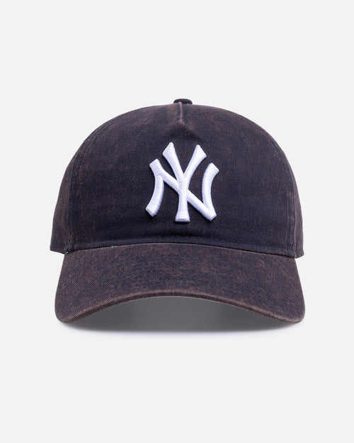 New Era New York Yankees 'Washed' 9FORTY A-Frame Unstructured Snapback Dark Blue