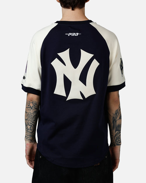 Pro Standard New York Yankees Double Knit Raglan T-Shirt Navy