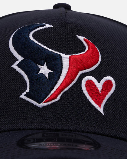 New Era Houston Texans 'Team Color Hearts' 9FORTY A-Frame Snapback Official Team Color