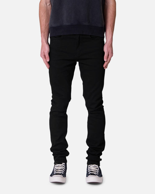 MNML Skinny Raw Jeans Rinsed Black