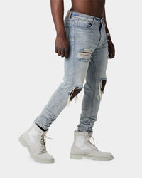 Saint Morta Destroyer Distressed Jeans Vintage Blue