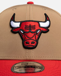 New Era Chicago Bulls "Prolite Two Tone" 9Forty A-Frame Snapback Beige/Khaki