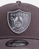 New Era Las Vegas Raiders 'Canvas Graphite Grey' 9FORTY A-Frame Snapback Washed Graphite