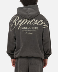Represent Owners Club Script Hoodie Vintage Grey