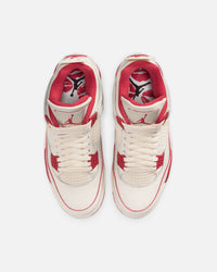 Jordan Women's Air Jordan 4 Retro "Pale Ivory and Tough Red" Pale Ivory