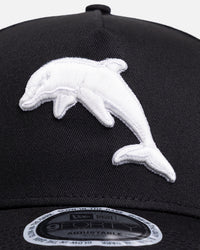 New Era Dolphins 'NRL Glow In The Dark' 9FORTY A-Frame Snapback Black