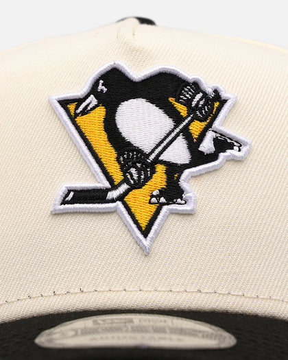 New Era Pittsburgh Penguins 'Team Color Visor' 9FORTY A-Frame Snapback Chrome/Official Team Color