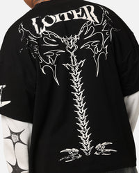 Loiter Seek N Destroy Long Sleeve T-Shirt Vintage Black
