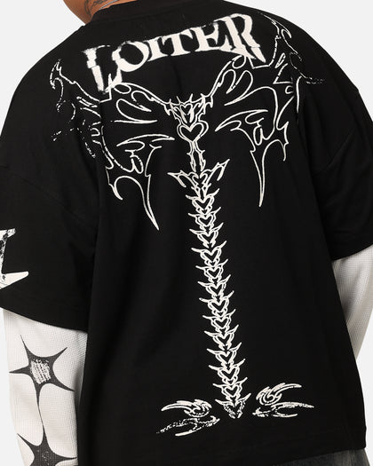 Loiter Seek N Destroy Long Sleeve T-Shirt Vintage Black