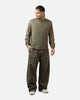 American Thrift Waffle Henley Shirt Washed Olive