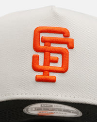 New Era San Francisco Giants 'Team Color Visor' 9FORTY A-Frame Snapback Chrome/Official Team Color