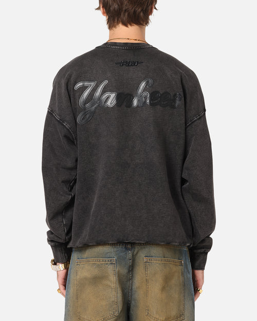 Pro Standard New York Yankees 'Wash Vanguard' Fleece Crewneck Washed Black