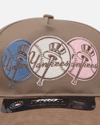 Pro Standard New York Yankees 'Multicolor Logos' Pro Pinch Strapback Multicolor