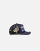 New Era New York Yankees 'Puff Print' Pre-Curved Golfer Trucker Snapback Navy