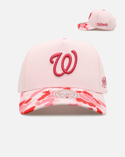 Mitchell & Ness Washington Nationals 'Pink Camo' Pro Pinch Snapback Pink