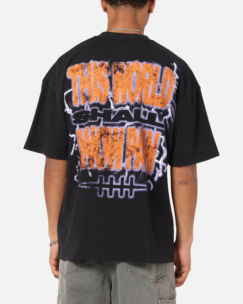 73Studio X Naruto Shippuden Paths Of Pain Vintage T-Shirt Black Acidwash