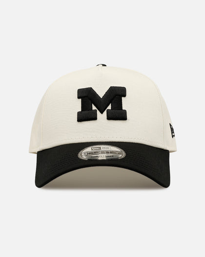 New Era Michigan Wolverines Football 'Easy Chrome Black' 9FORTY A-Frame Snapback Chrome/Black