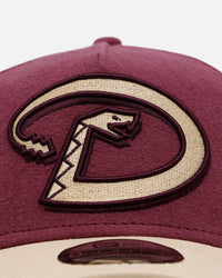New Era Arizona Diamondbacks 'Moleskin' 9FORTY A-Frame Snapback Maroon