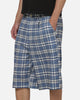 Carre Heritage Pleated Shorts Blue-plaid