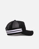 New Era Los Angeles Dodgers 'Stripe' 9FORTY A-Frame Trucker Snapback Black/White