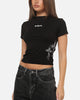 Ed Hardy Women's Cross Baby T-Shirt Black