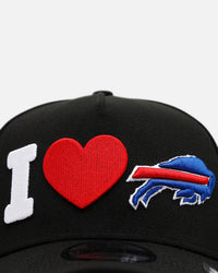 New Era Buffalo Bills 'Love' 9FORTY A-Frame Snapback Black