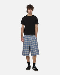 Carre Heritage Pleated Shorts Blue-plaid