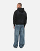 73Studio Marvel Spider-Man Battle Torn Zip Hoodie Washed Black