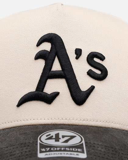 47 Brand Oakland Athletics 'Washed Black Visor' 47 Offside Snapback Natural