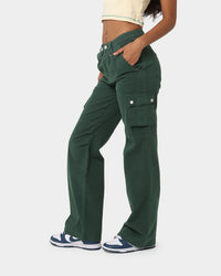 MNML Chloe Mid Rise Cargo Jeans Green