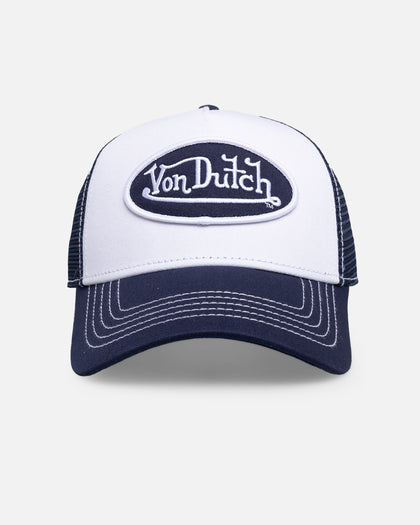 Von Dutch Grey & White Trucker Snapback Navy/White