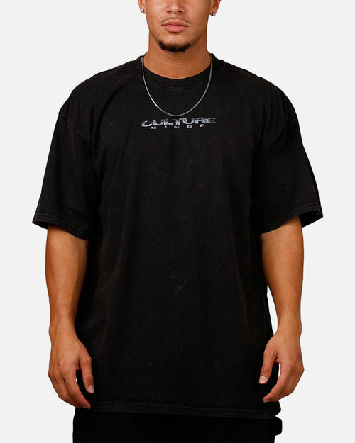 Culture Kings Snake Eyes T-Shirt Black Acidwash