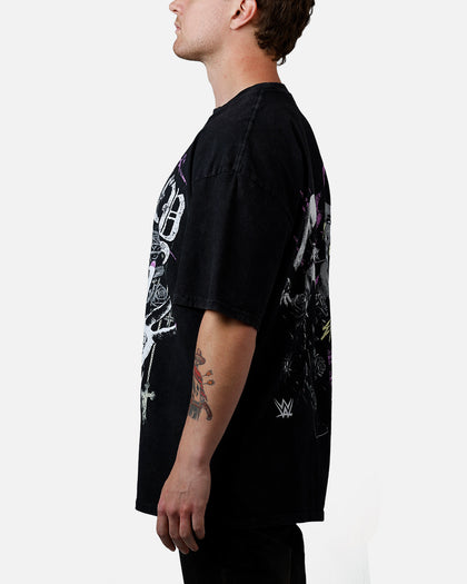 73Studio X WWE Wrestlemania 42 Rhea Ripley T-Shirt Black Acidwash