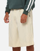 Carre Heritage Pleated Shorts Off White Pinstripe
