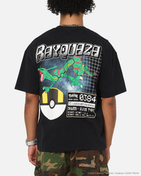 The Pokémon Collection By 73Studio Rayquaza Vintage T-Shirt Off Black