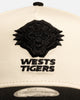 New Era Wests Tigers 'Chrome Black' 9FORTY A-Frame Snapback White/Black