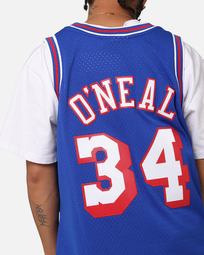 Mitchell & Ness Los Angeles Lakers Shaquille O'Neal  #34 'Flags Collection' Jersey Blue