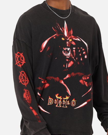 73Studio X Diablo Halloween Evil Is Coming Back Long Sleeve T-Shirt Vintage Black