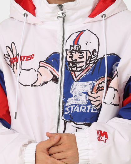 Starter Big Football Jacket White