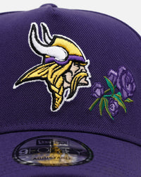 New Era Minnesota Vikings 'Purple Rose' 9FORTY A-Frame Snapback Purple